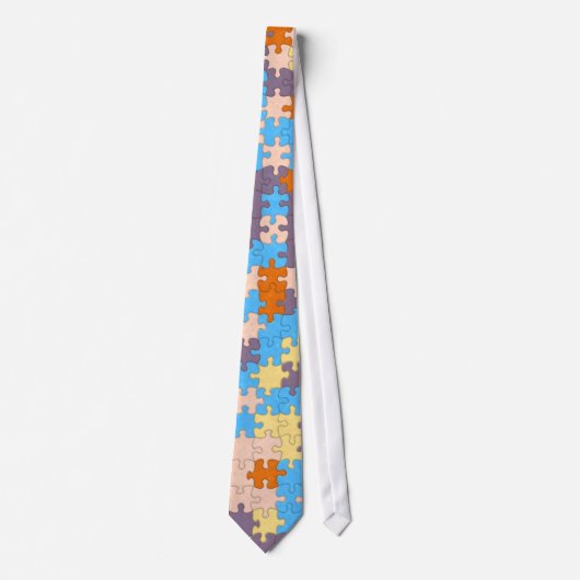 Pastel Puzzle Stropdas (Voorkant)
