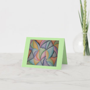  Pastel Pyramides Notecard Kaart
