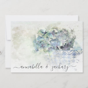 *~* Pastel QR AR26 Flowers FOTO RSVP WEDDING Kaart