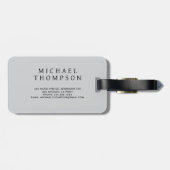 Pastel Quadrant Background Abstract Geometric  Bagagelabel (Achterkant horizontaal)