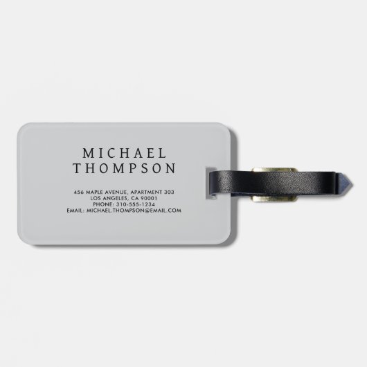 Pastel Quadrant Background Abstract Geometric  Bagagelabel (Achterkant horizontaal)