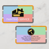 Pastel Quarters In Stylish Painting Frame Visitekaartje (Voorkant / Achterkant)