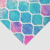 Pastel Quatrefoil Patroon Tissuepapier (Detail)