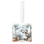 Pastel Raccoon Letter Garden Decoratie (Voorkant)