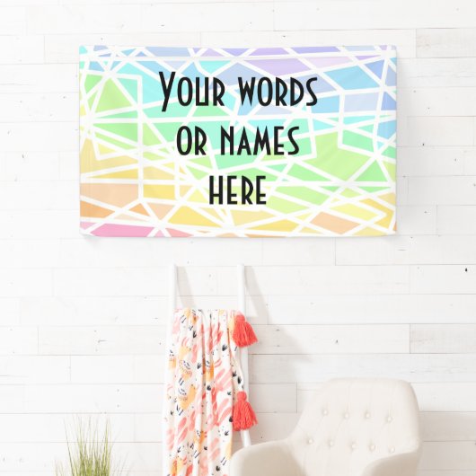 Pastel Rainbow - Aangepaste banner (Insitu)