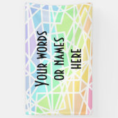 Pastel Rainbow - Aangepaste banner (Verticaal)