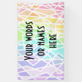 Pastel Rainbow - Aangepaste banner (Verticaal)