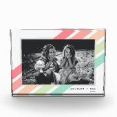 Pastel Rainbow Aangepaste gepersonaliseerde naam G Fotoblokken (Voorkant)