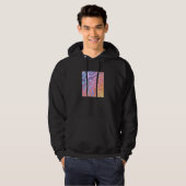 Pastel Rainbow Abstract Swirl Wavy Pattern Hoodie (Voorkant volledig)