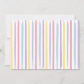 Pastel Rainbow Art Party Birthday Hartelijk dank Kaart (Achterkant)