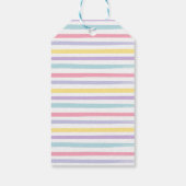 Pastel Rainbow Art Party Verjaardag Cadeaulabel (Achterkant)