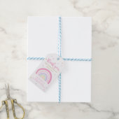 Pastel Rainbow Baby shower Favor Cadeaulabel (Met Touw)