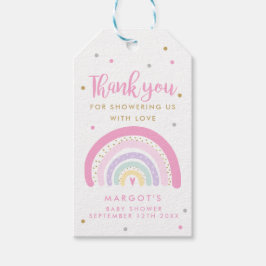 Pastel Rainbow Baby shower Favor Cadeaulabel