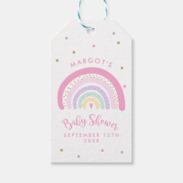 Pastel Rainbow Baby shower Favor Cadeaulabel