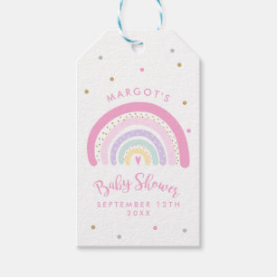 Pastel Rainbow Baby shower Favor Cadeaulabel