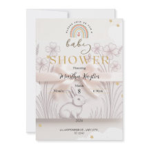 Pastel Rainbow Baby Shower Invitation Custom Edita