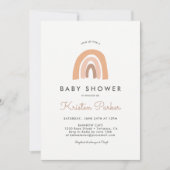 Pastel Rainbow Baby shower Invitation Kaarten (Voorkant)