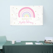 Pastel Rainbow-Baby shower Welkom Spandoek (Beurs)
