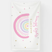Pastel Rainbow-Baby shower Welkom Spandoek (Verticaal)