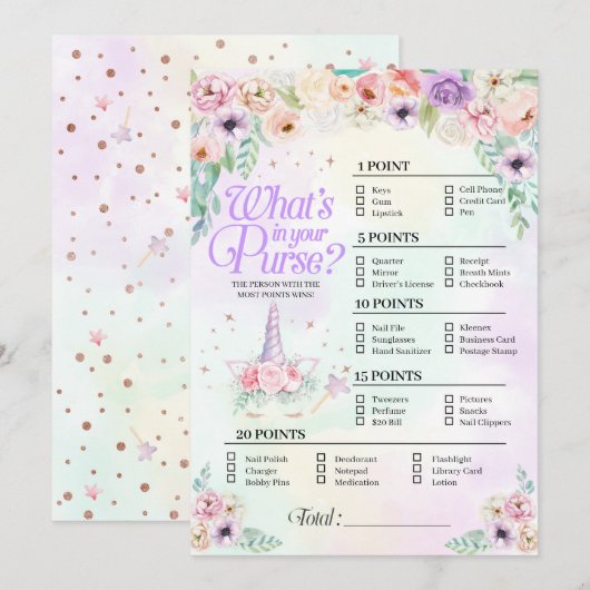 Pastel Rainbow Baby Wat zit er in je portemonnee G Kaart (Voorkant / Achterkant)