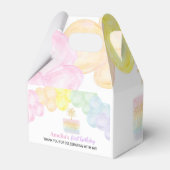 Pastel Rainbow Balloon Favor Box Verjaardagsfeest Bedankdoosjes (Achterkant)