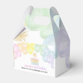 Pastel Rainbow Balloon Favor Box Verjaardagsfeest Bedankdoosjes (Voorkant Zijde)