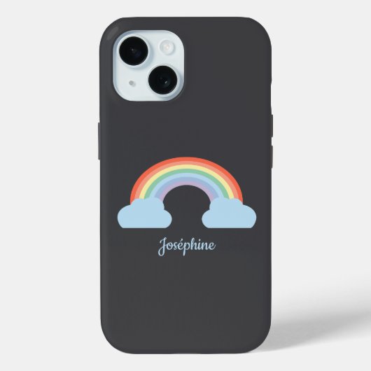 Pastel Rainbow Black Case-Mate iPhone Case (Achterkant)