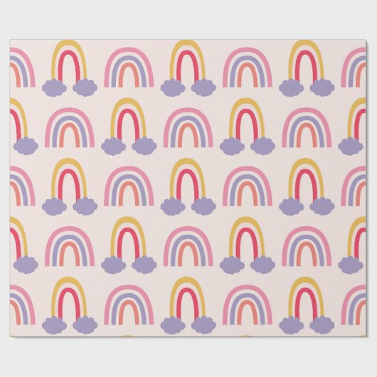 Pastel Rainbow Bliss Cadeaupapier (Vlak)