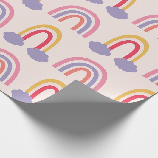 Pastel Rainbow Bliss Cadeaupapier (Hoek)