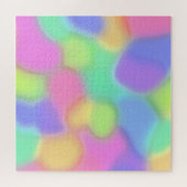 Pastel Rainbow Blobs Jigzaag Puzzle Legpuzzel (Horizontaal)