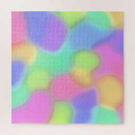 Pastel Rainbow Blobs Jigzaag Puzzle Legpuzzel