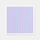 Pastel Rainbow Blue & Lila Stripes Découpage Servet (Voorkant)