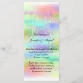 Pastel Rainbow Brides Wedding Programma Programmakaart (Voorkant)