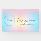 Pastel Rainbow Business Spandoek (Horizontaal)