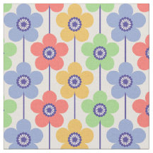 Pastel Rainbow Buttercup Geometrisch Bloem Patroon