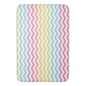 Pastel Rainbow Chevron Pattern Badmat (Voorkant Verticaal)