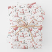 Pastel Rainbow & Cloud Celestial Baby Gift  Inpakpapier Vel (In situ)