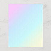 PASTEL RAINBOW COLORFUL GRADITS BACKGROUNTS WALL FLYER (Achterkant)