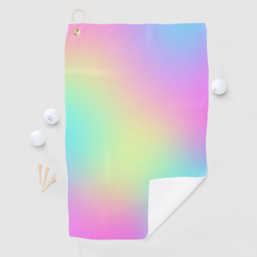 Pastel Rainbow Colors Abstract Blur Gradient Schad Golfhanddoek (Insitu)