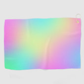 Pastel Rainbow Colors Abstract Blur Gradient Schad Golfhanddoek (Horizontaal)