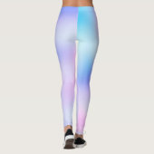 Pastel Rainbow Colors Abstract Blur Gradient Schad Leggings (Achterkant)