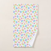 Pastel Rainbow Crystals Patroon Bad Handdoek (Handdoek)