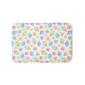 Pastel Rainbow Crystals Patroon Badmat (Voorkant)