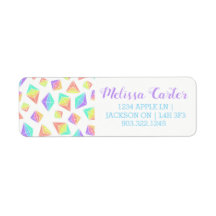 Pastel Rainbow Crystals Patroon