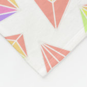 Pastel Rainbow Crystals Patroon Fleece Deken (Hoek)