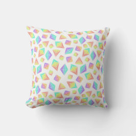 Pastel Rainbow Crystals Patroon Kussen