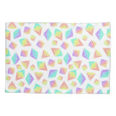 Pastel Rainbow Crystals Patroon Kussensloop (Achterkant)