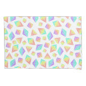 Pastel Rainbow Crystals Patroon Kussensloop (Voorkant)