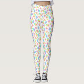 Pastel Rainbow Crystals Patroon Leggings (Voorkant)
