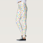 Pastel Rainbow Crystals Patroon Leggings (Links)